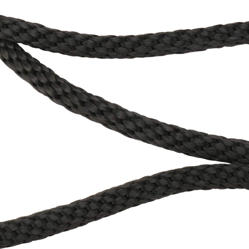 NovelBee 3/8" x 150' Premium Solid Braid MFP Anchor Line,Best Polypropylene Rope with Stainless Steel Thimble,Working Load Limit 250 lbs;Breaking Strength 1290 lbs (Black) - Image 3